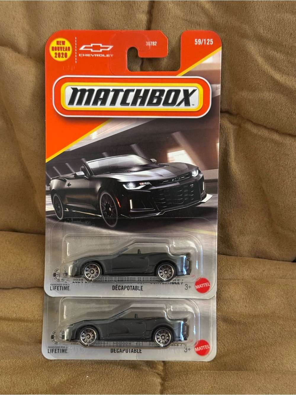Match Black Convertible Die-Cast Toy Cars - Pack of 2